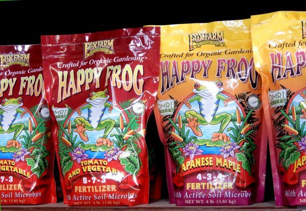 Happy Frog fertilizers - Photo by Helen Krayenhoff