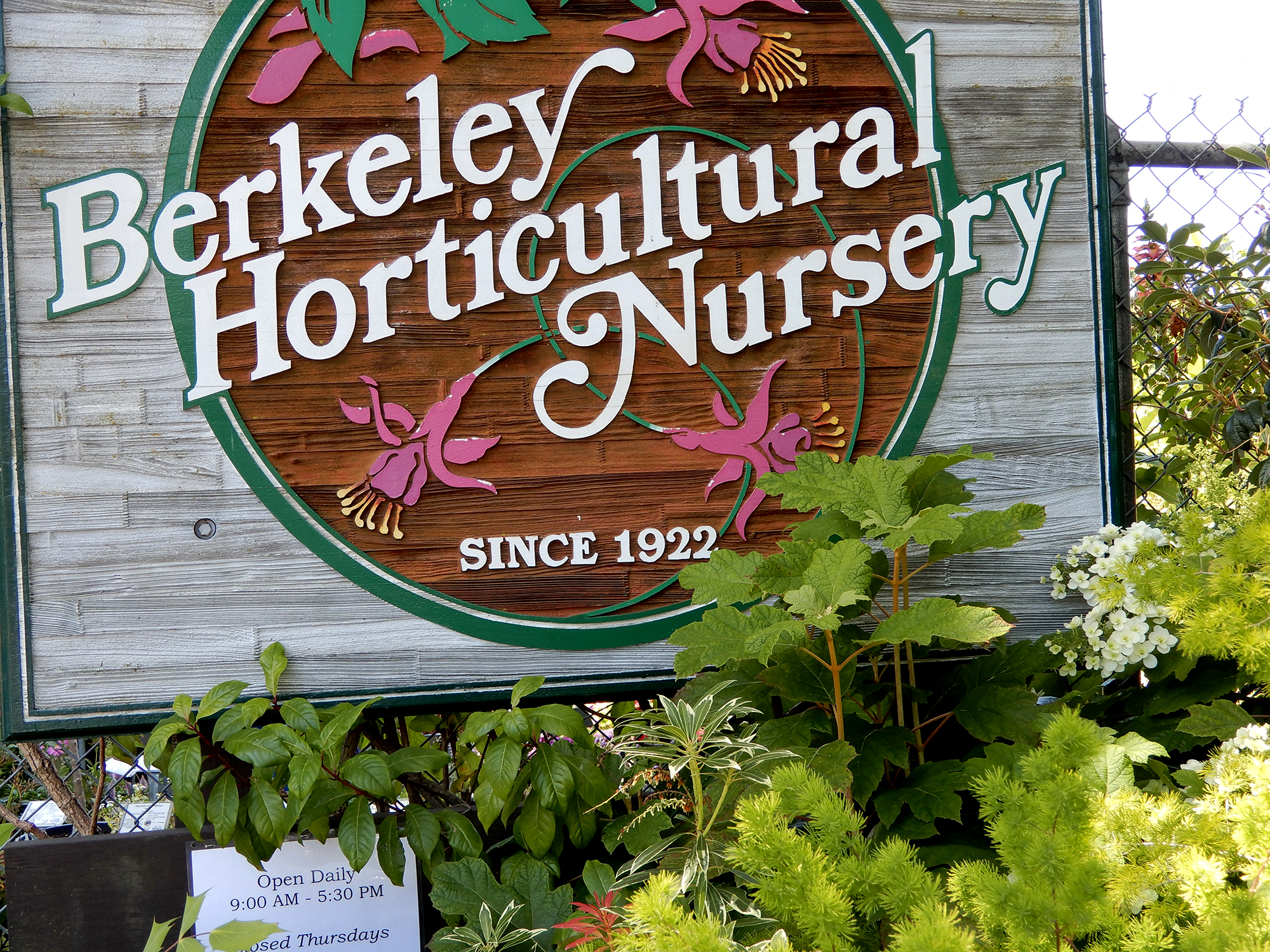 Old Berkeley Hort Sign - Photo by Helen Krayenhoff